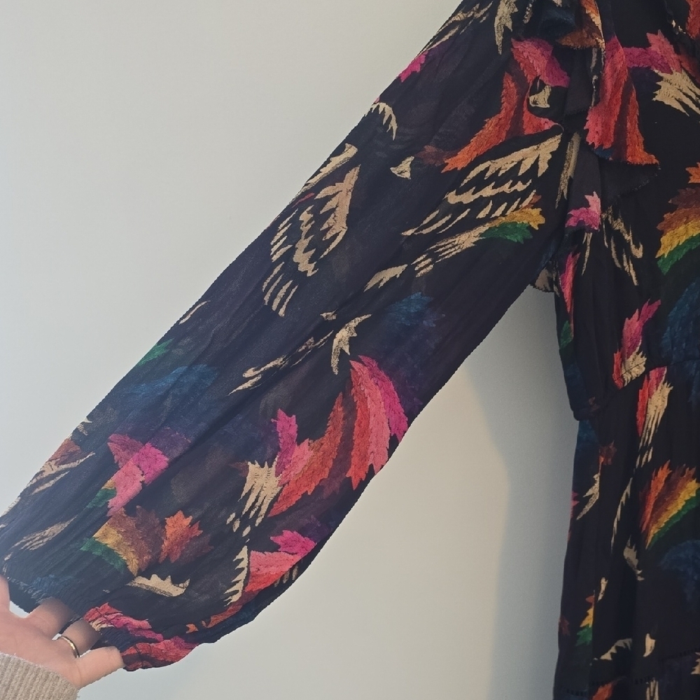 Farm Rio Womens Macaws Flight Longer Dress - Picture 8 of 16